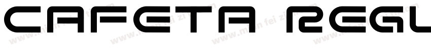 cafeta Regular字体转换